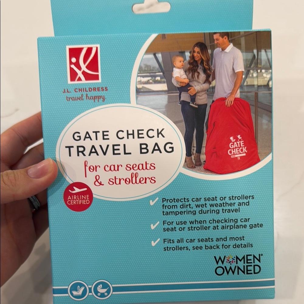 Gate check travel bag stroller or carseat